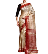 Pure Tussar Ghicha Silk Saree SILK ZONE